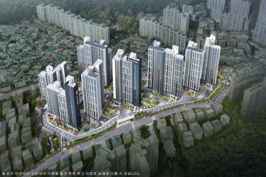 부산 사하구 당리동 일원에 공급되는 '더샵 당리센트리체' 조감도. [포스코이앤씨 제공]